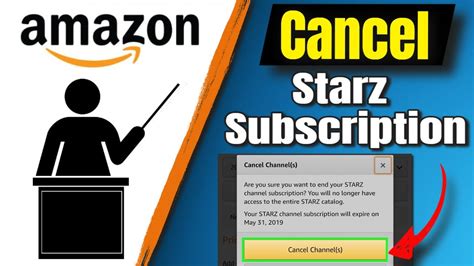 how to cancel Starz on Amazon